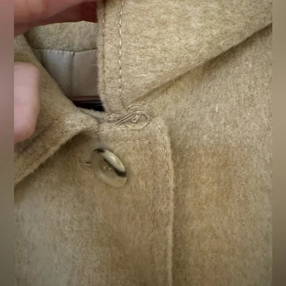 Classic Tan Pea Coat - Picture 6 of 9